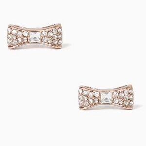 Kate Spade Ready Set Bow Pave Earrings NWT